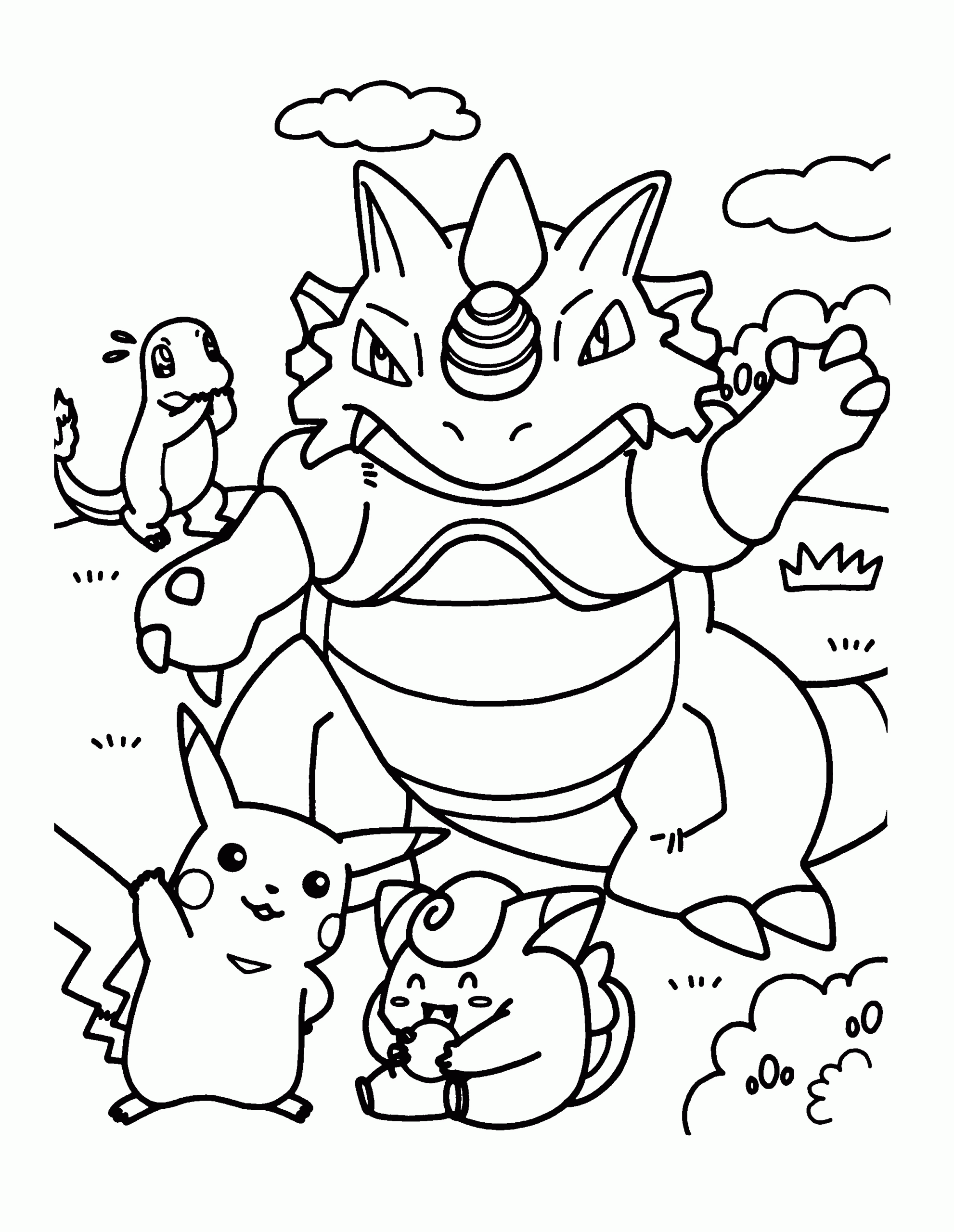 Coloring Pages For Kids Pokemon
 Pokemon Coloring Pages Join your favorite Pokemon on an