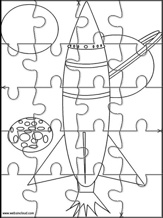 Coloring Pages For Kids To Print Out
 Space Printable Jigsaw Puzzles for kids 2