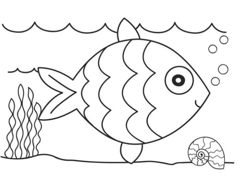 Coloring Pages For Toddler
 Ikan new