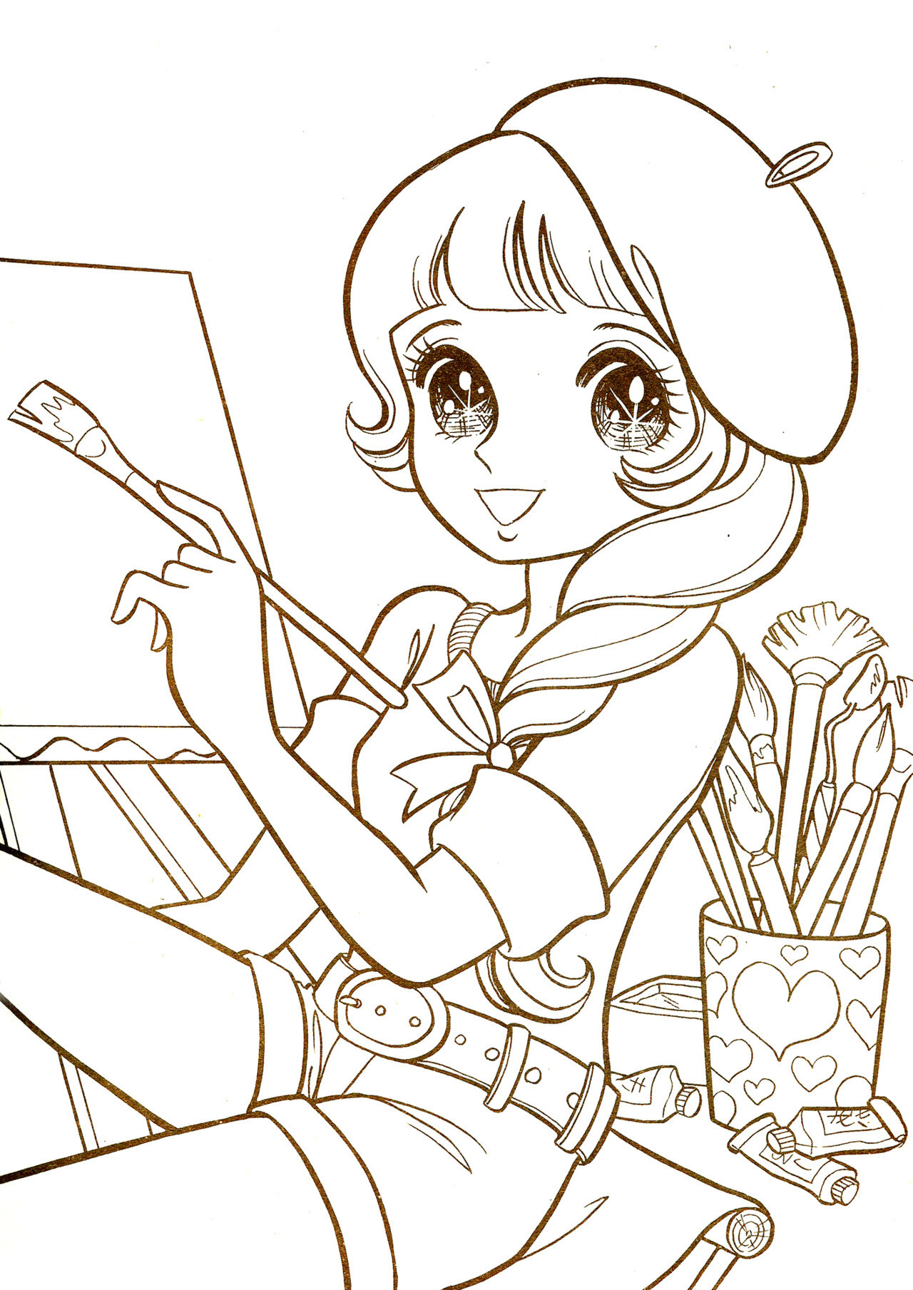 Coloring Pages Of Anime Girls
 Devianart Dolls Kawaii on Pinterest