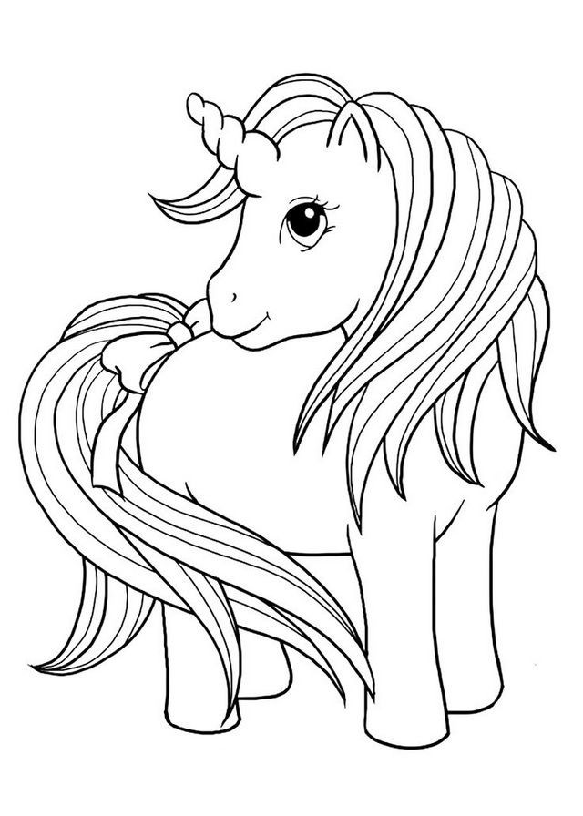Coloring Pages Of Cute Baby Unicorns
 Cute Baby Unicorn Coloring Page Coloring Sheets