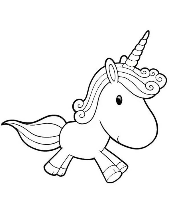 Coloring Pages Of Cute Baby Unicorns
 Unicorn A Lovely Unicorn Toy Doll for Girl Coloring