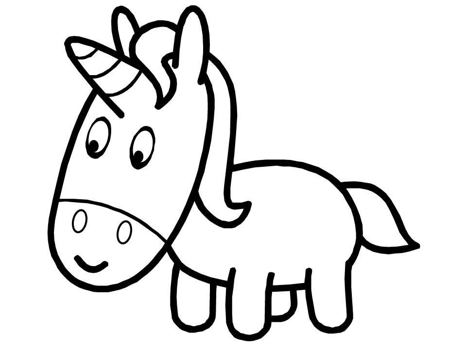 Coloring Pages Of Cute Baby Unicorns
 Cute Cartoon Food Cliparts