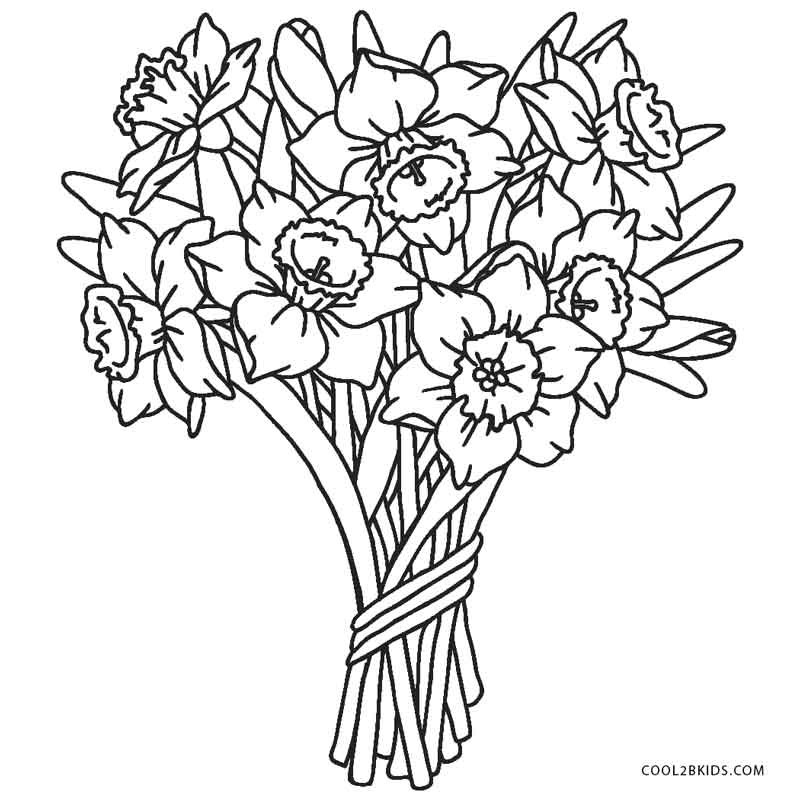 Coloring Pages Of Flowers For Kids
 Free Printable Flower Coloring Pages For Kids