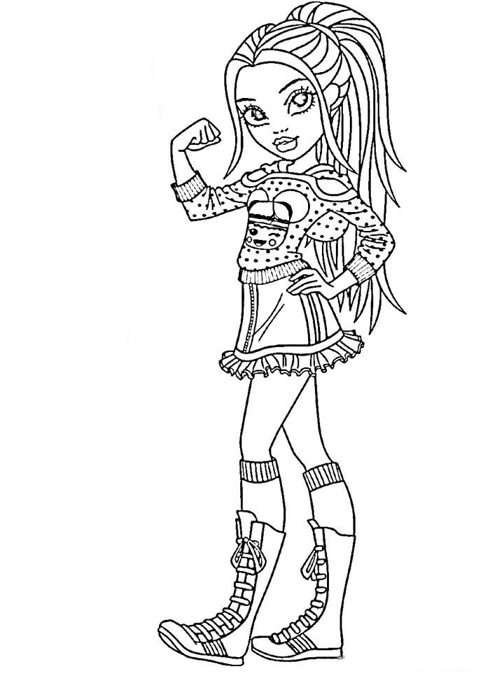 Coloring Sheet For Girls
 Moxie coloring pages for girls to print for free