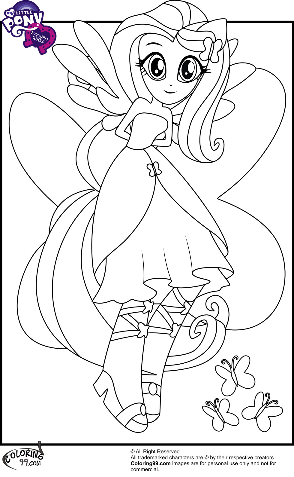 Coloring Sheet For Girls
 My Little Pony Equestria Girls Coloring Pages