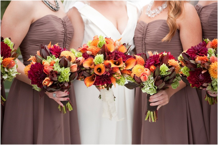 Colors For A September Wedding
 Beautiful bouquet colors for a September wedding From