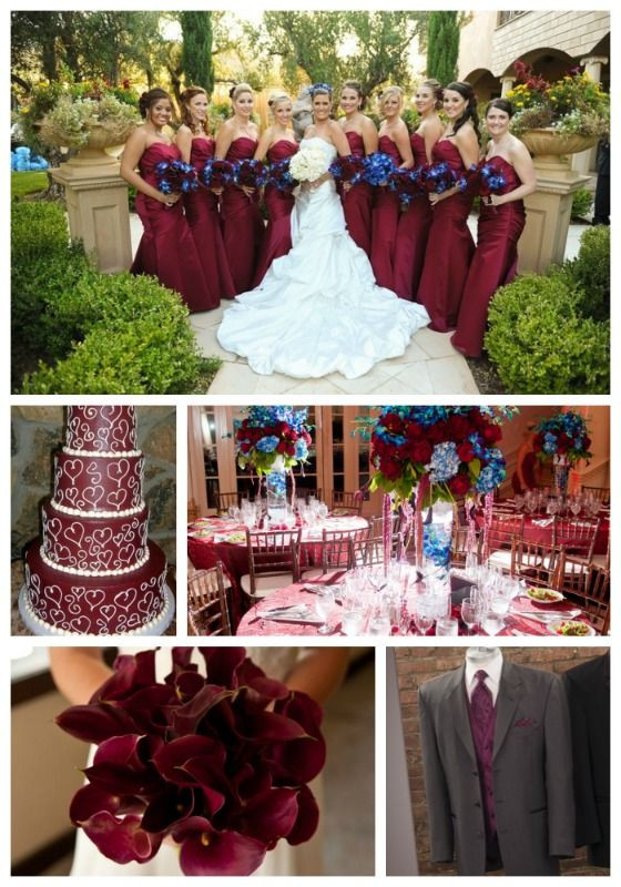 Colors For A September Wedding
 Beautiful Maroon Wedding Inspiration for fall