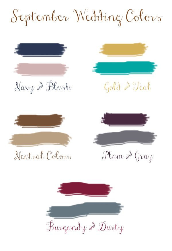 Colors For A September Wedding
 Falling in Love with These Great Fall Wedding Ideas