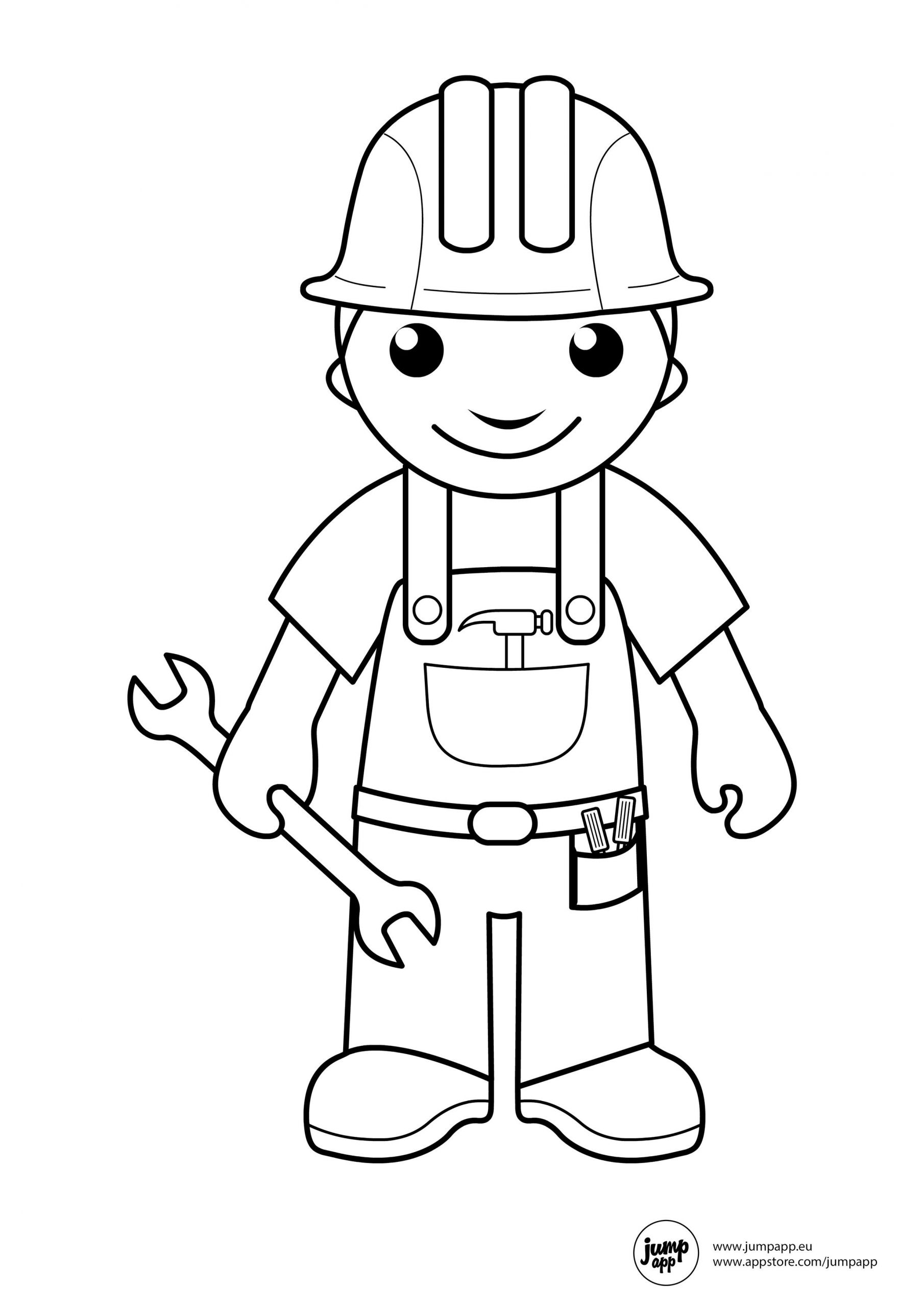 Community Helpers Coloring Pages For Toddlers
 builder