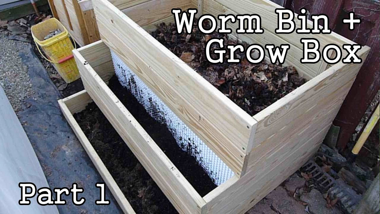 Compost Box DIY
 post Worm Bin Grow Box Garden Planter part1 DIY