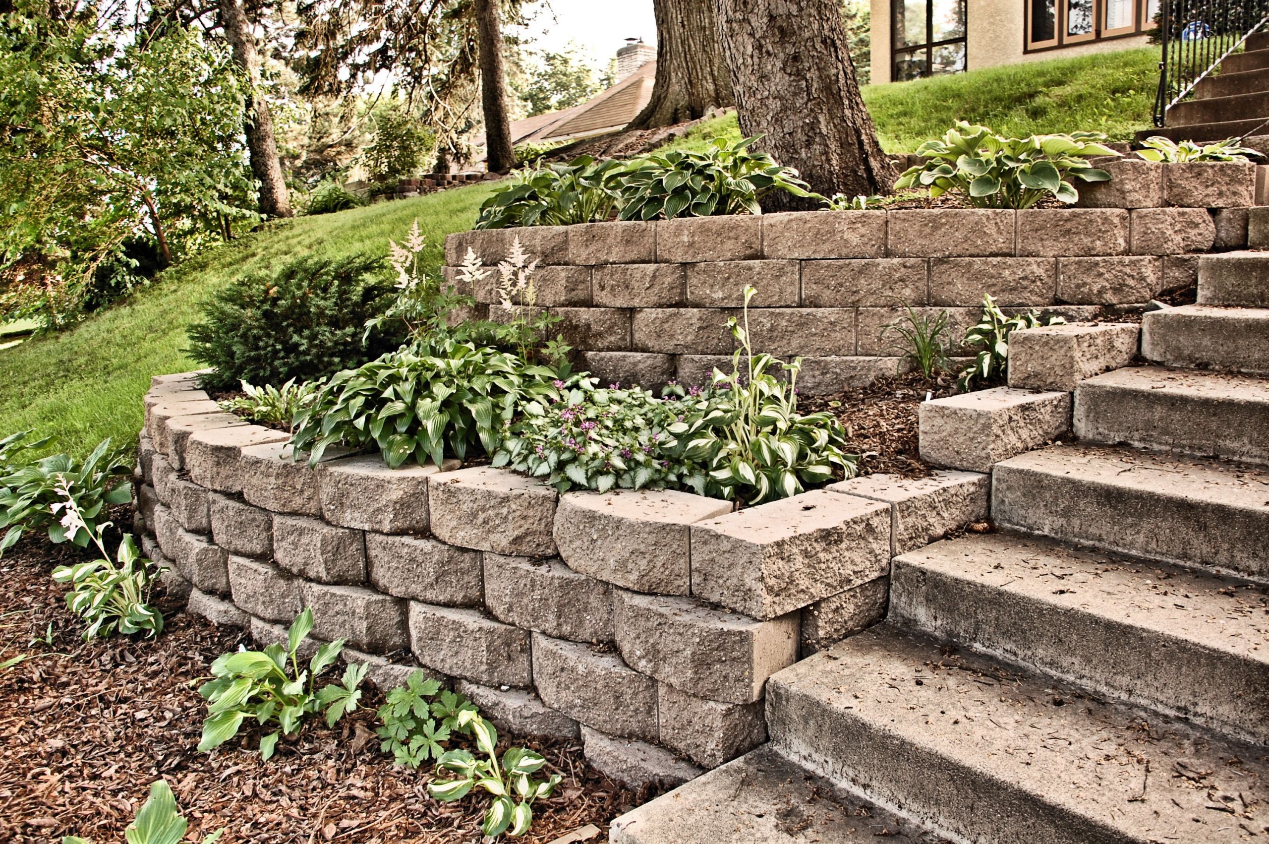Concrete Landscape Edging Blocks
 Landscape Blocks Landscaping Bricks Home Depot Cinder