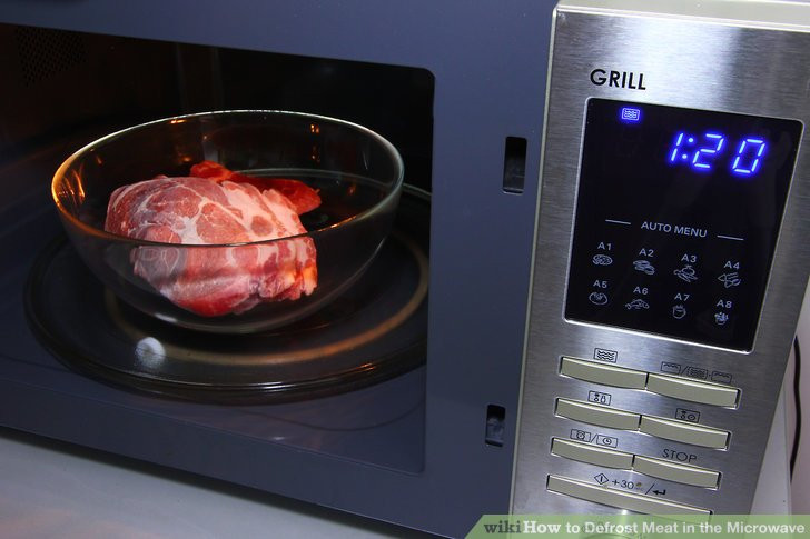 Cooking Ground Beef In Microwave
 How to Defrost Meat in the Microwave 13 Steps with