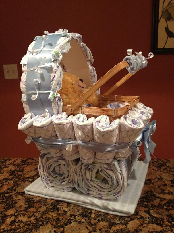 Cool Baby Shower Gifts
 Boy Diaper Carriage Unique Baby Shower Gift