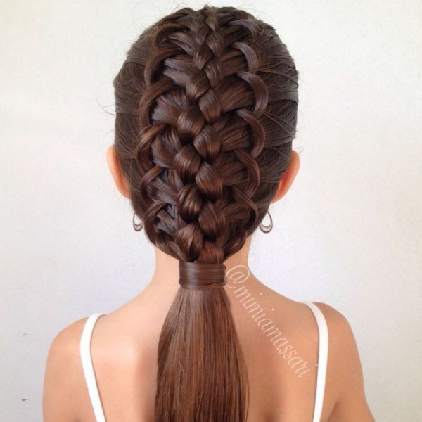 Cool Braid Hairstyle
 NAMES OF COOL BRAIDS French loop braided hairstyle Girls