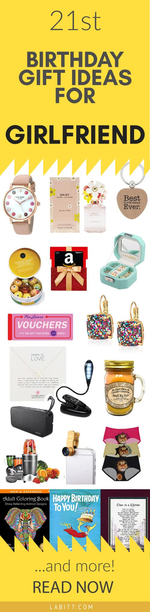 Cool Gift Ideas For Girlfriend
 Creative 21st Birthday Gift Ideas for Girlfriend 21