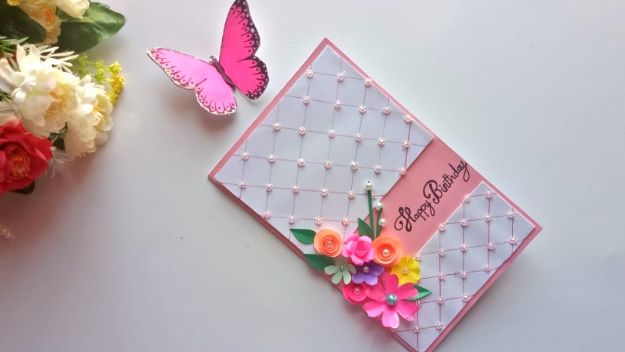 Cool Homemade Birthday Cards
 Beautiful Handmade Birthday card idea DIY Greeting Pop