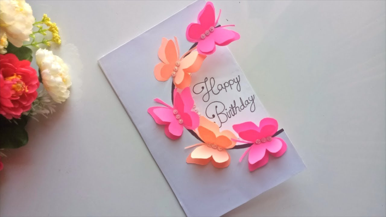 Cool Homemade Birthday Cards
 Beautiful Handmade Birthday card idea DIY Greeting Pop