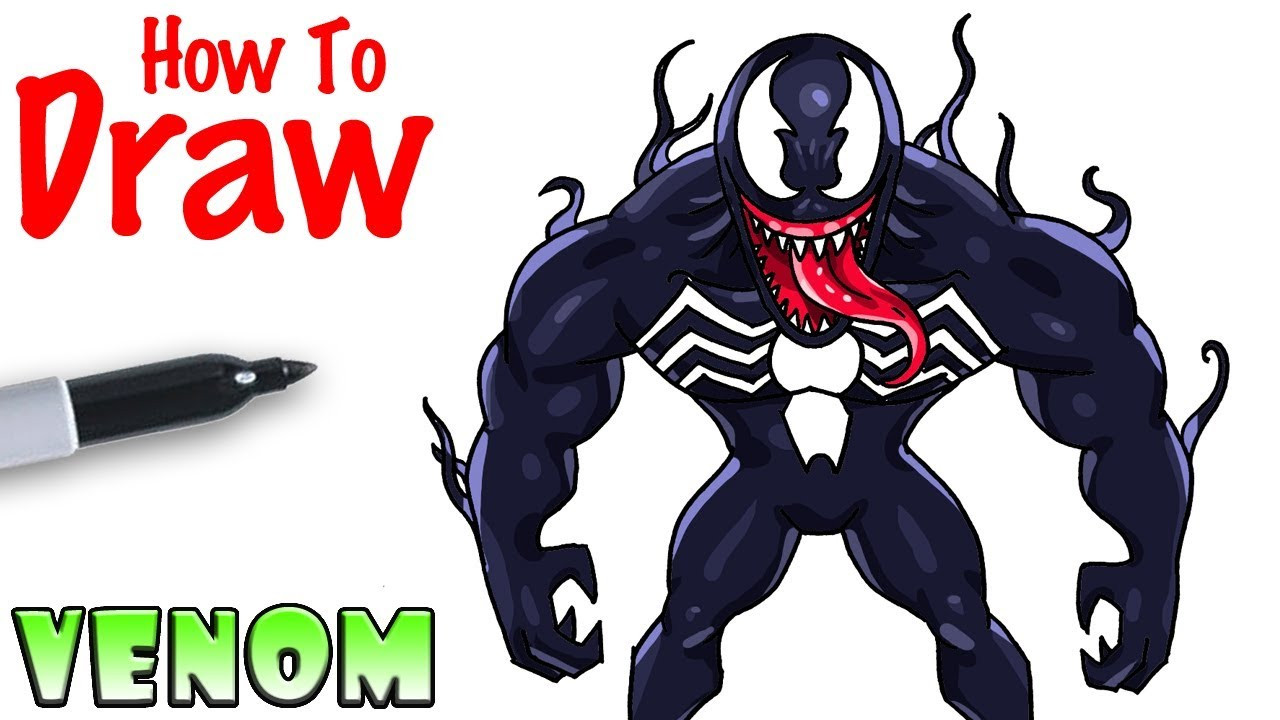 Cool Kids Art
 How to Draw Venom
