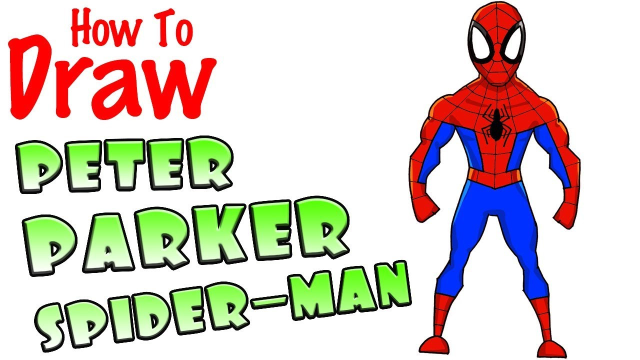 Cool Kids Art
 How to Draw Peter Parker Spider Man