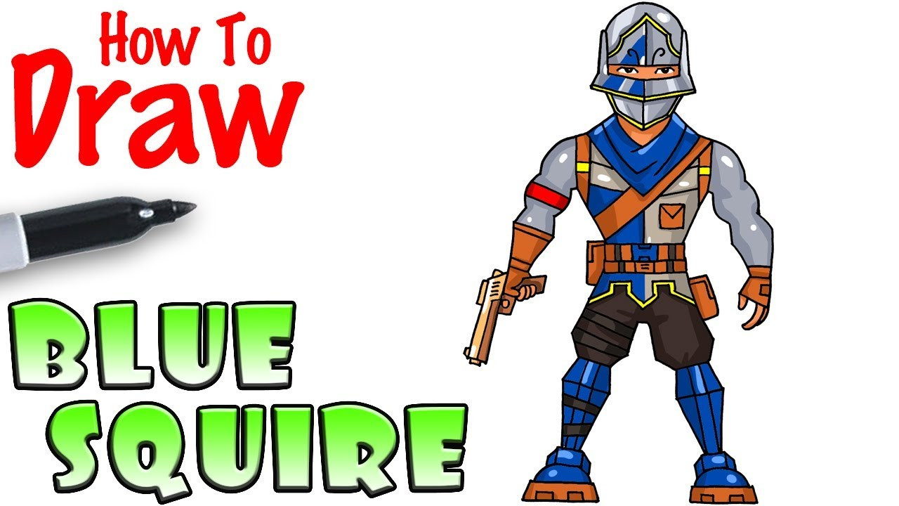 Cool Kids Art
 How to Draw Blue Squire