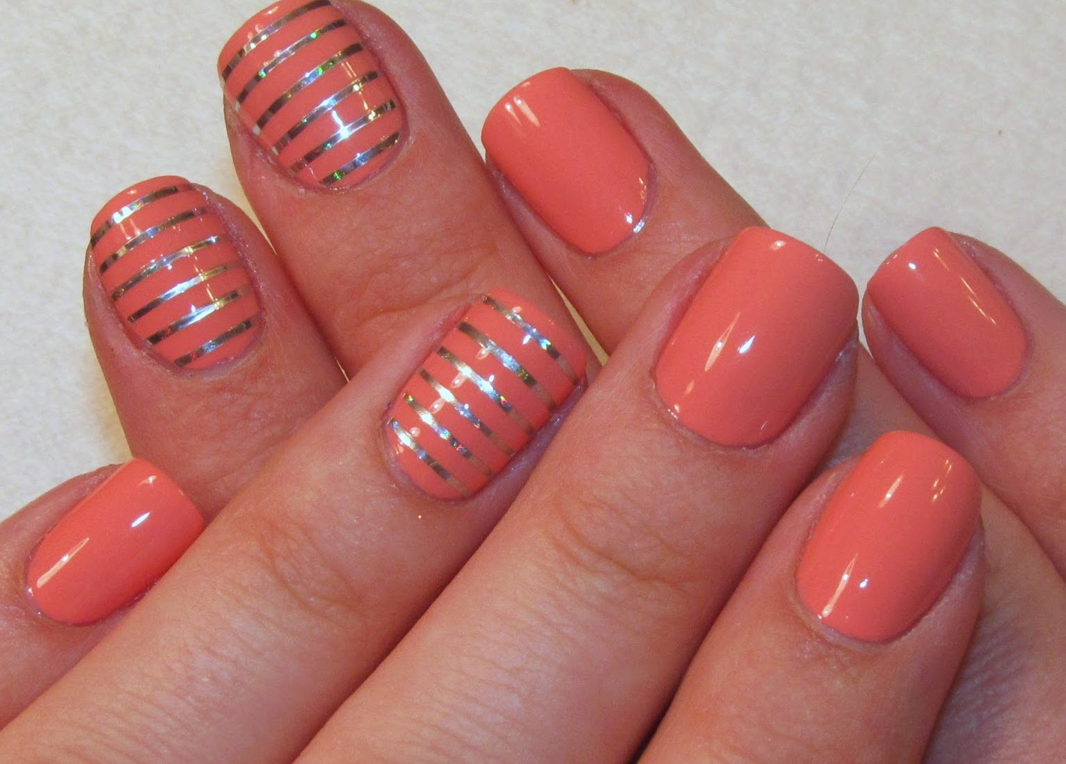 Coral Color Nail Designs
 Lush Fab Glam Inspired Lifestyle For The Modern Woman