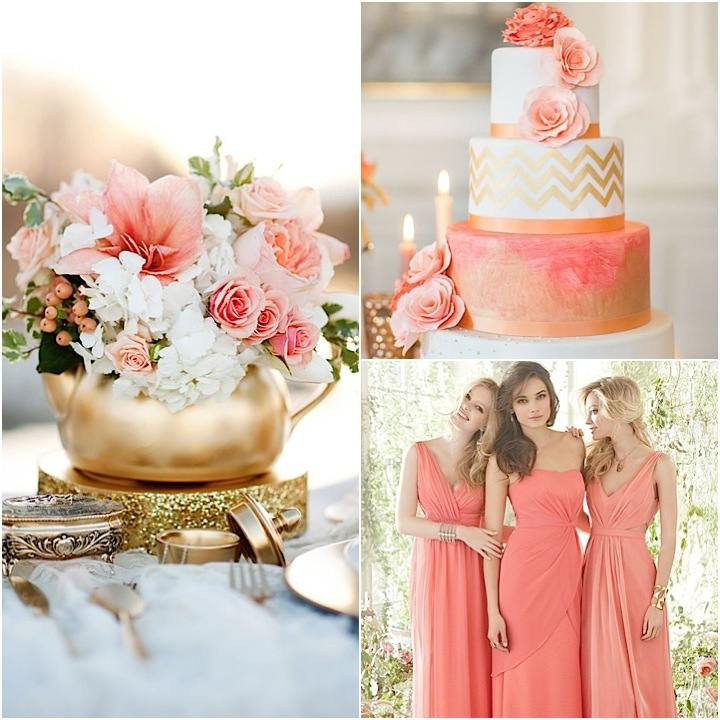 Coral Wedding Decorations
 11 Best Colors that Go with Coral EverAfterGuide