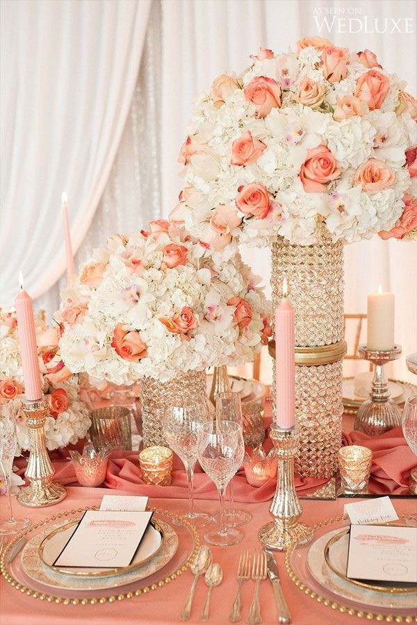 Coral Wedding Decorations
 1000 best Centerpieces Bring on the Bling Crystals