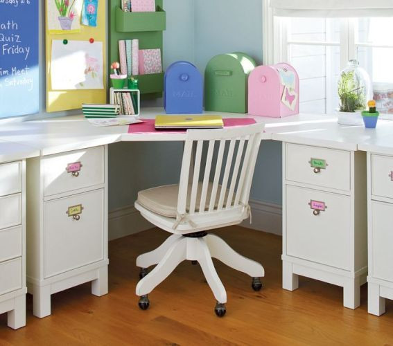 Corner Desk For Kids Room
 White Kids Corner Study Desk