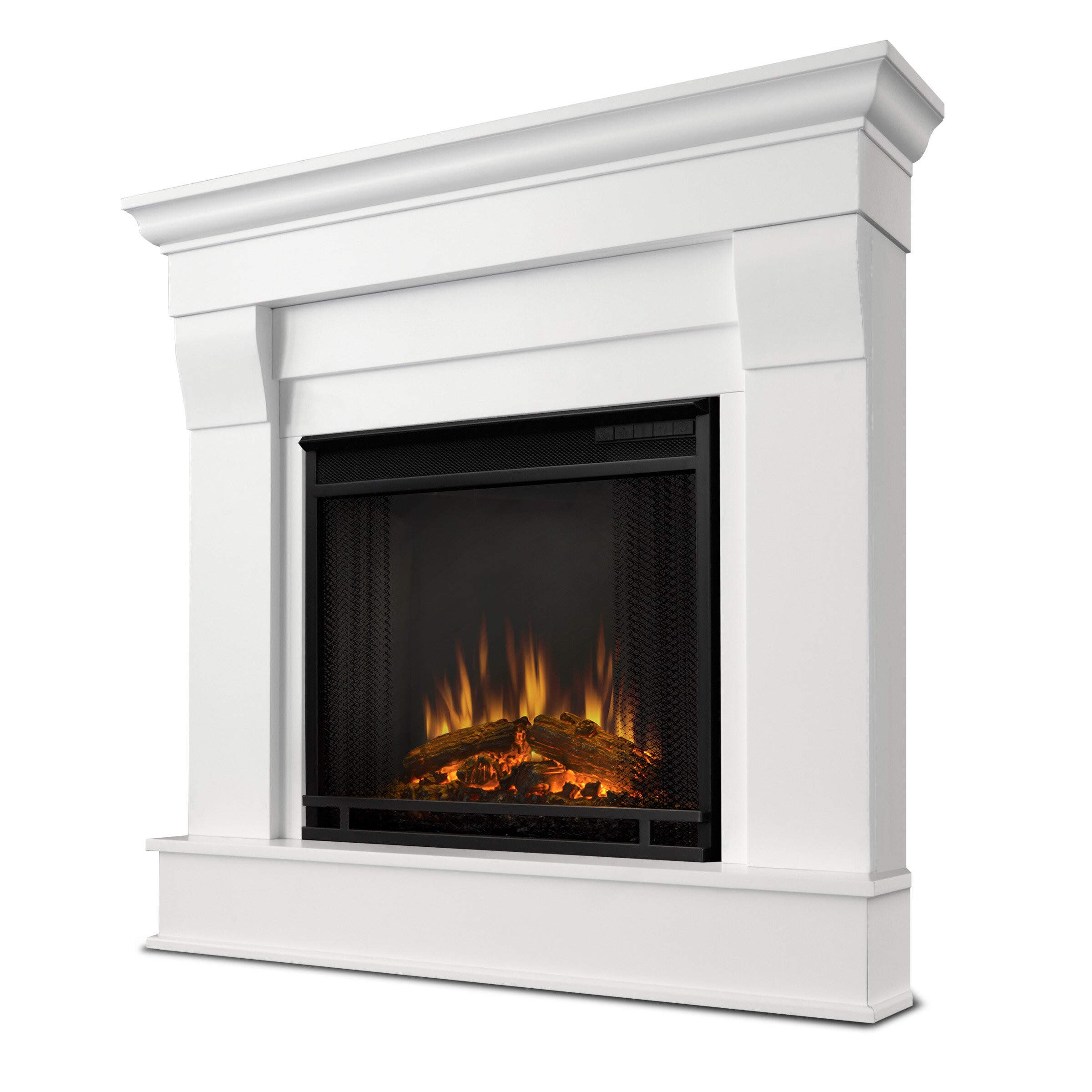 Corner Electric Fireplace
 Real Flame Chateau Corner Electric Fireplace & Reviews