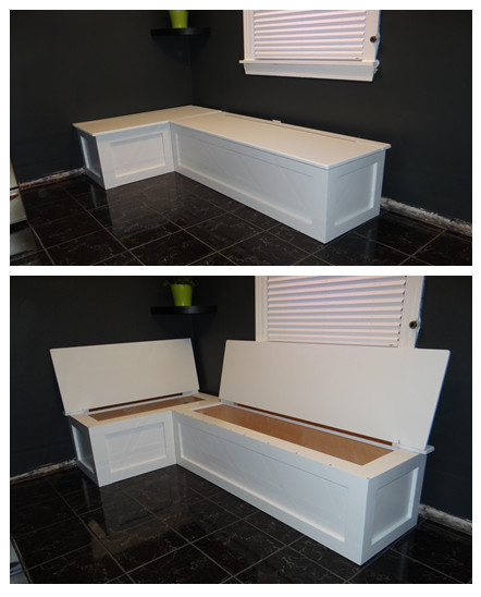 Corner Kitchen Bench With Storage
 Kitchen banquette with storage
