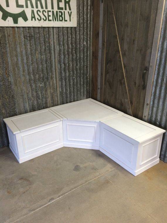 Corner Kitchen Bench With Storage
 Banquette Corner Bench Seat with Storage RAW or FINISHED