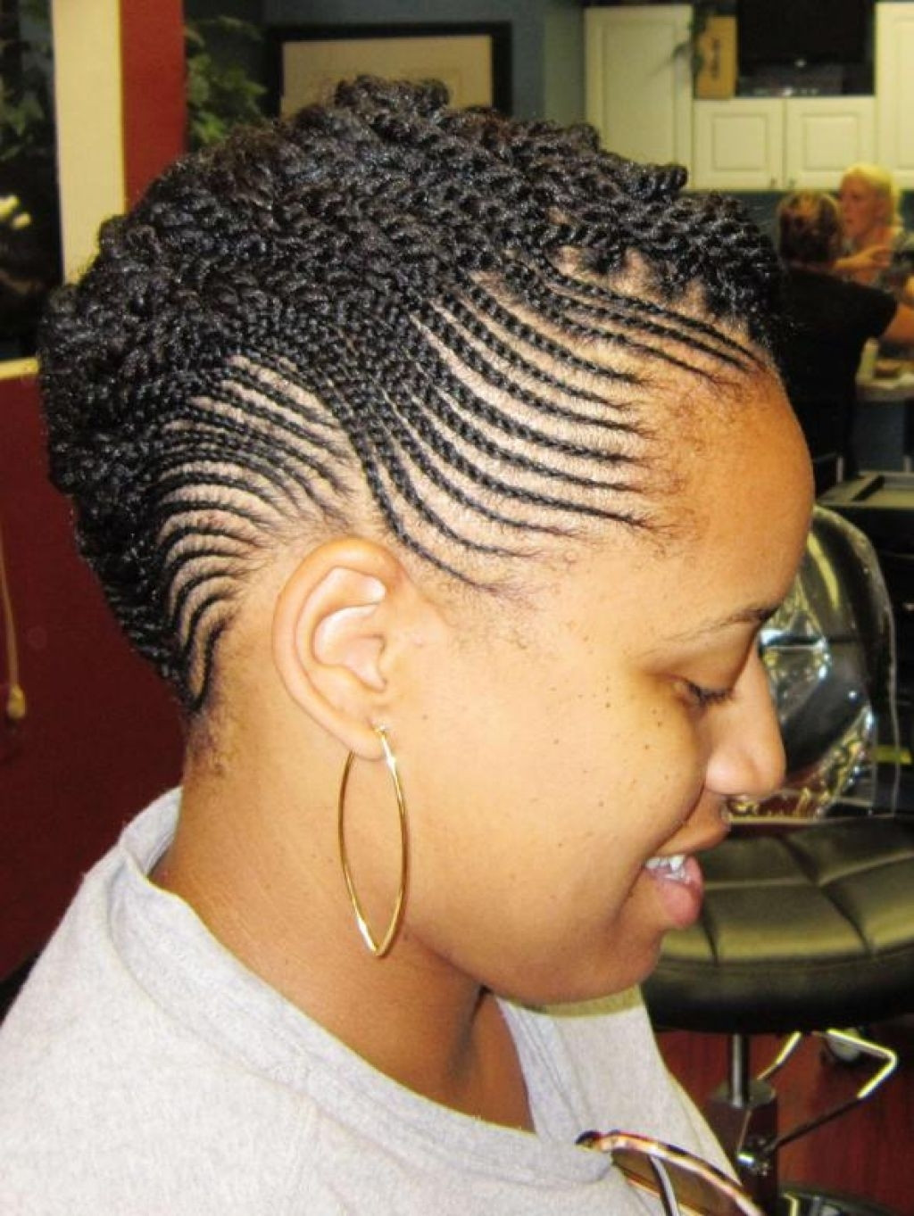 Cornrow Hairstyle For Natural Hair
 Cornrow Hairstyles for Short Natural Hair