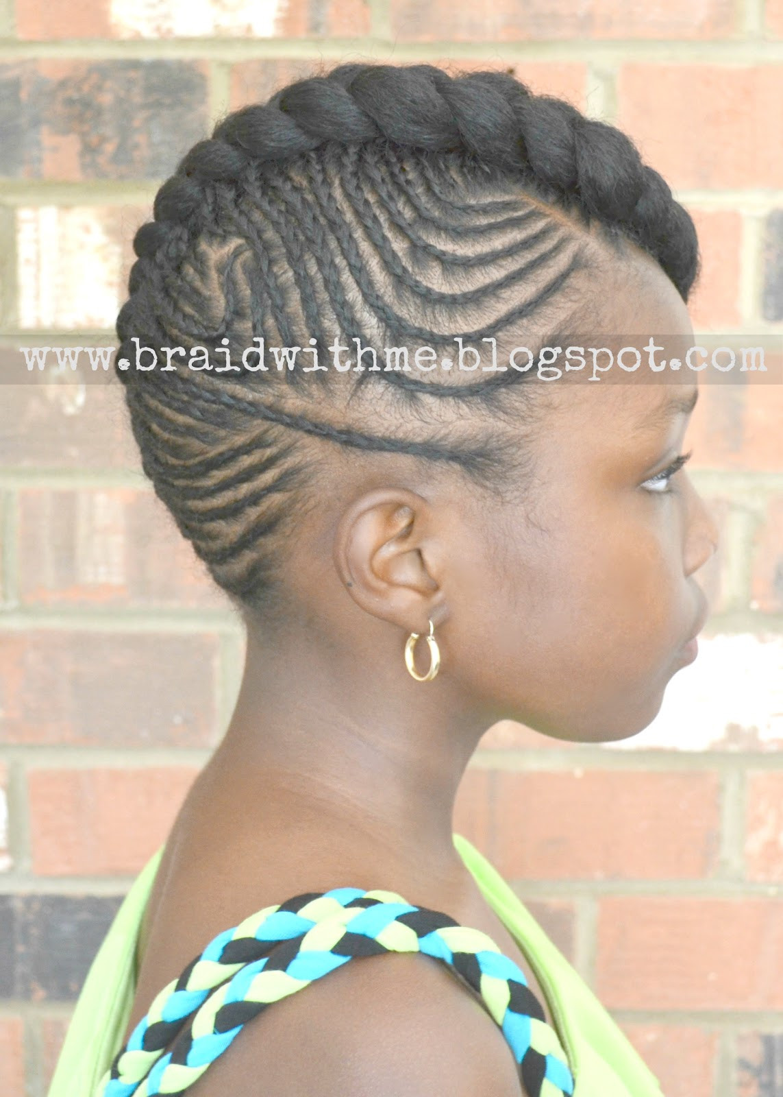 Cornrow Hairstyle For Natural Hair
 Braid with Me Intricate Cornrow Updo on Natural Hair