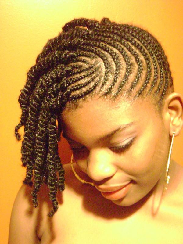 Cornrows Braided Hairstyles
 Cornrow to the side braided hairstyle left side