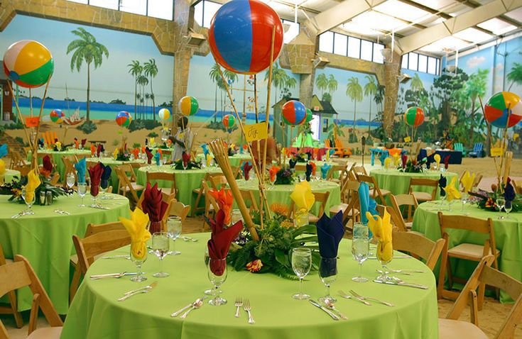 Corporate Beach Party Ideas
 Caribbean Table Decorations Ideas
