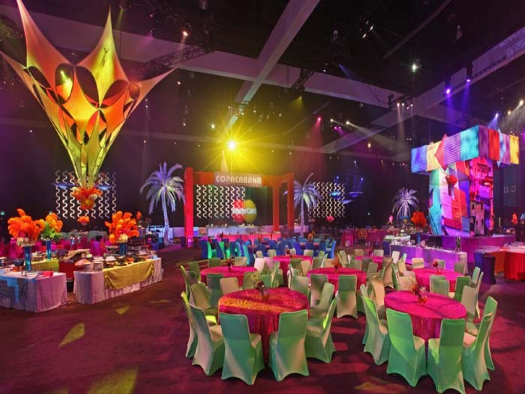 Corporate Beach Party Ideas
 Dining table centerpieces decor carnival themed corporate
