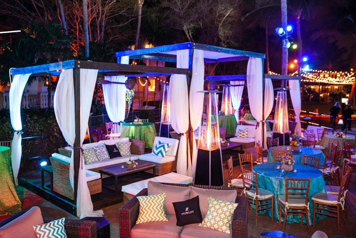 Corporate Beach Party Ideas
 Miami Heat Charitable Fund Annual Gala Held at a private