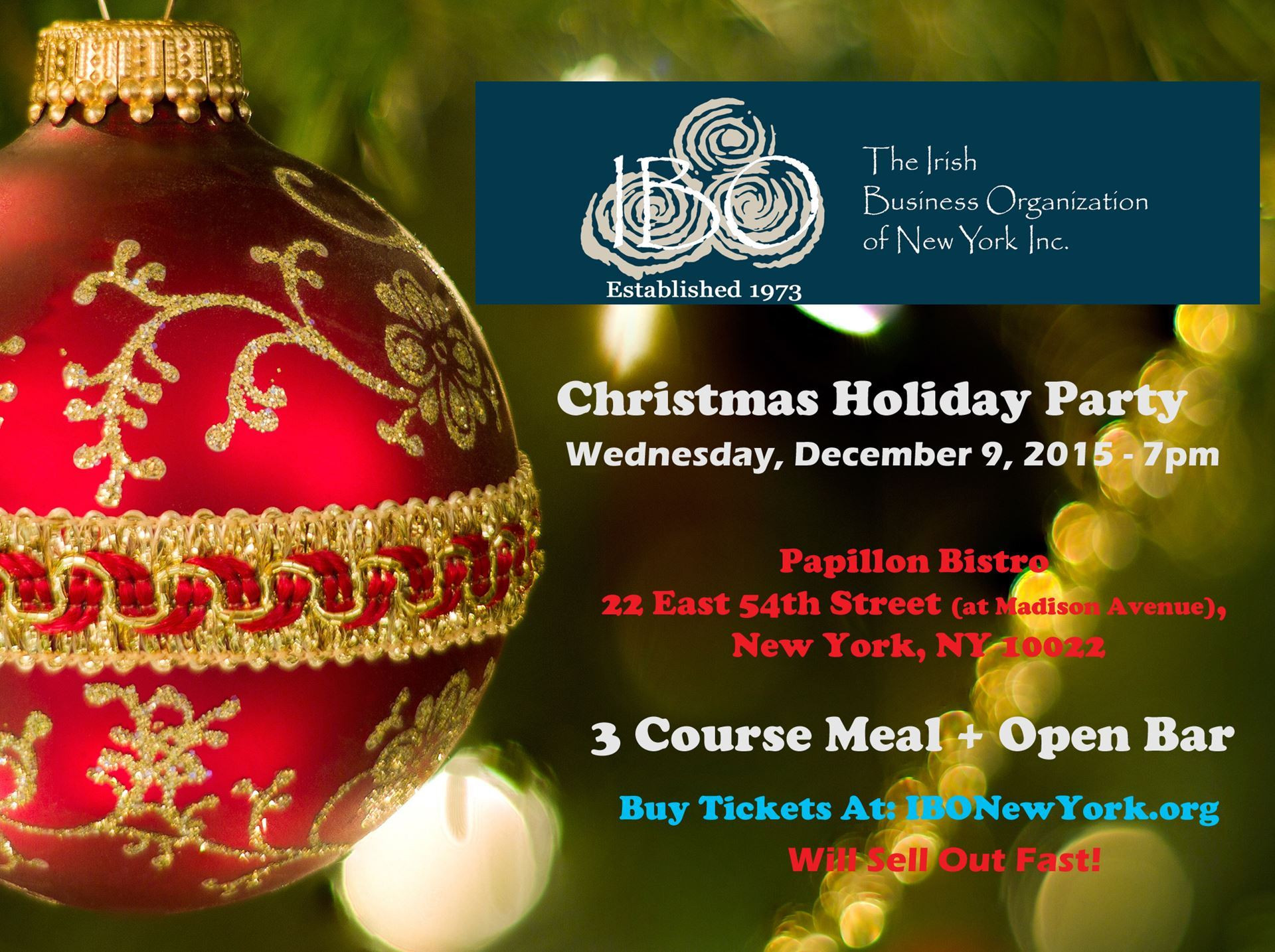 Corporate Holiday Party Ideas Nyc
 Irish Business Organization of New York IBO Christmas