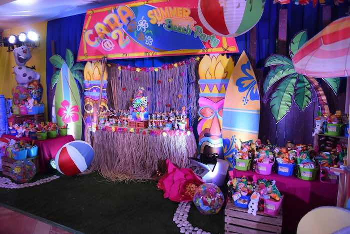 Corporate Summer Party Ideas
 Kara s Party Ideas Olaf s Tropical Summer Birthday Party
