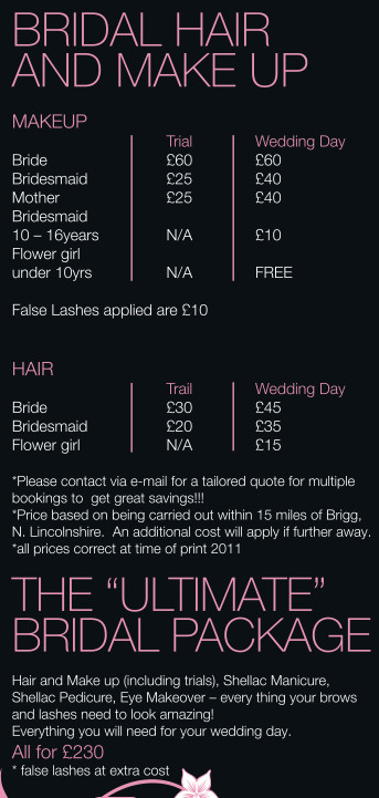 Cost Of Wedding Hair And Makeup
 Bridal hair and makeup