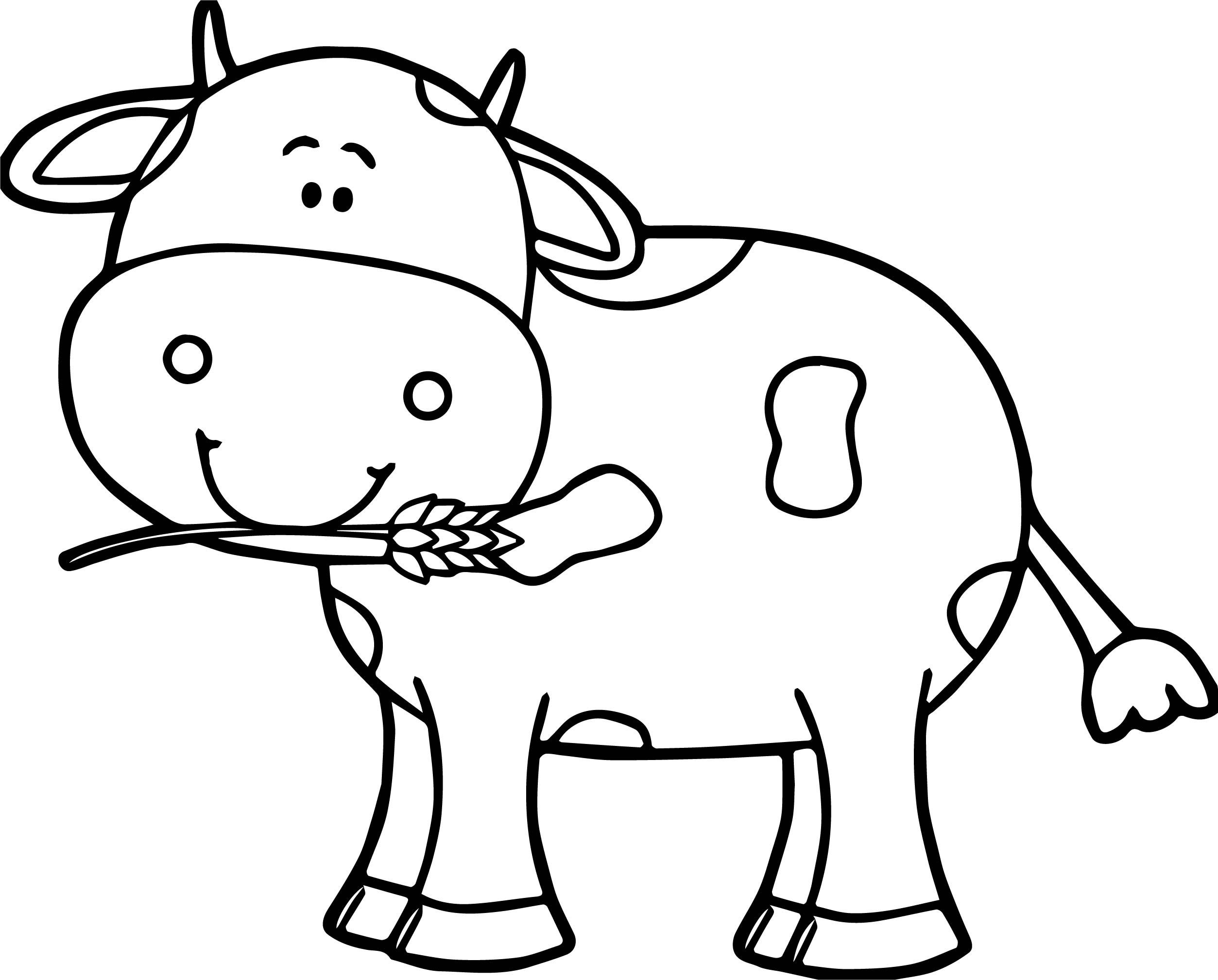 Cow Printable Coloring Pages
 Cute Cow Coloring Page