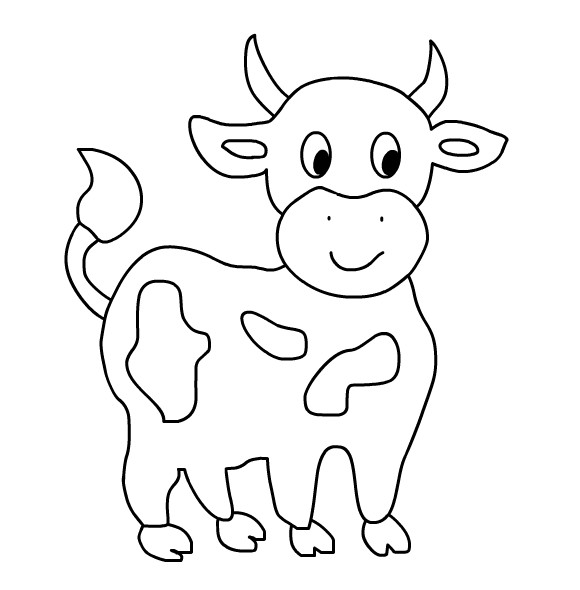 Cow Printable Coloring Pages
 January 2009