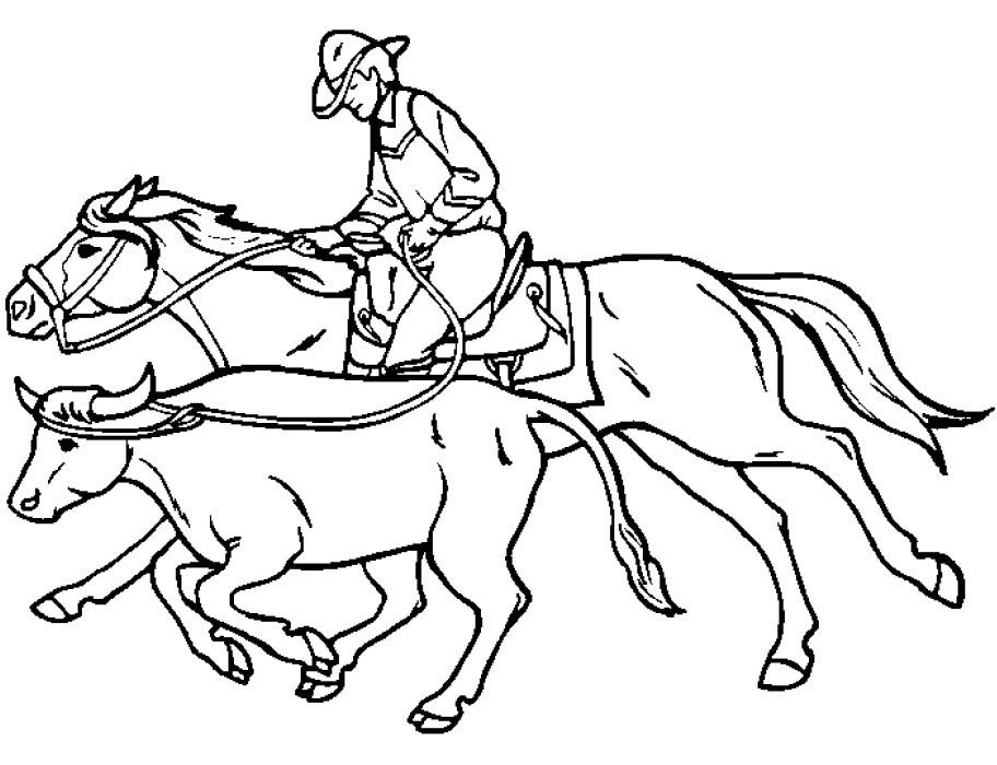 Cowboys Coloring Pages
 Miscellaneous Colouring Pages