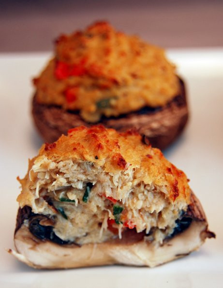 Crabmeat Stuffed Portabella Mushroom Recipes
 sa stella S S chow crab stuffed mushrooms