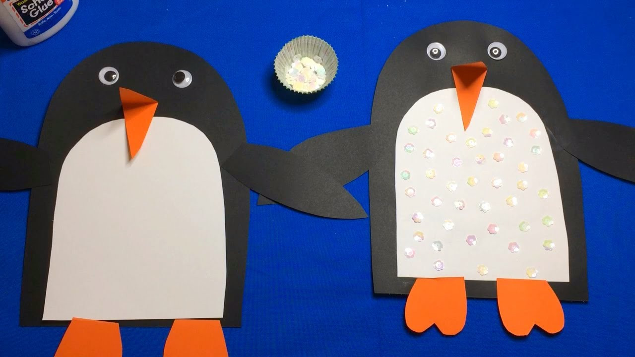 Craft Activities For Preschoolers
 Sequin Penguin Preschool Craft For Fine Motor Skills