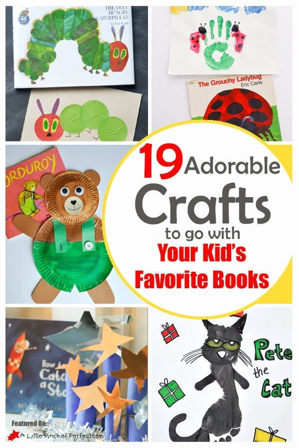 Craft Books For Kids
 19 Adorable Crafts To Go With Your Kids Favorite Books