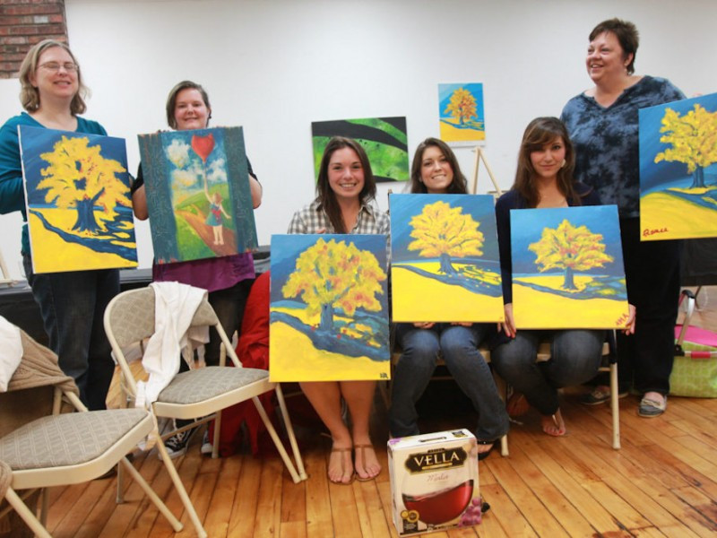 Craft Classes For Adults
 The Drunken Palette Fun Art Classes for Adults at the