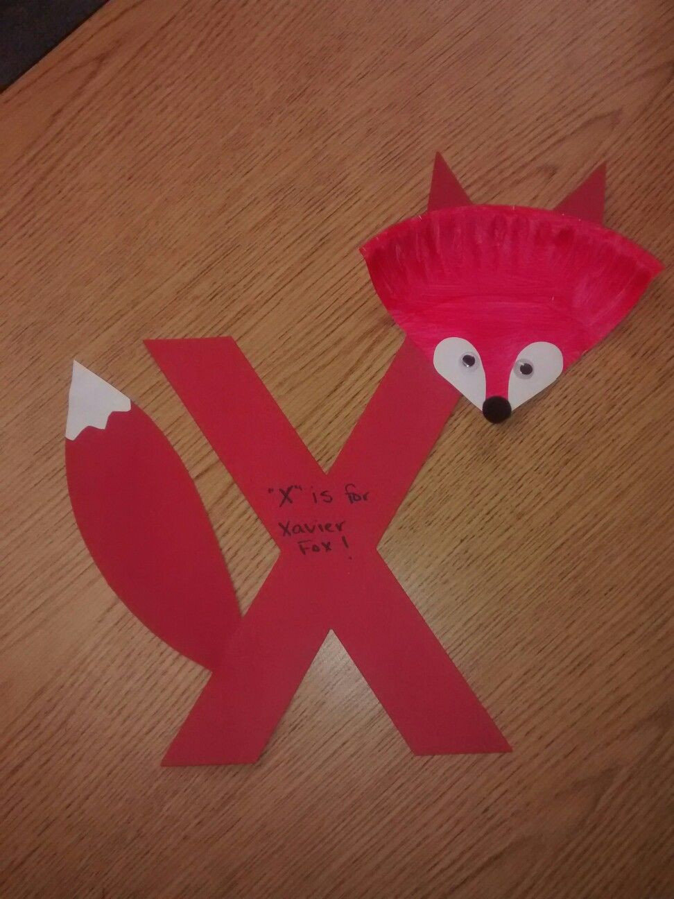 Craft For Preschoolers
 X is for Xavier Fox
