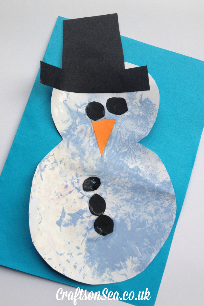 Craft For Preschoolers
 Bubble Wrap Snowman